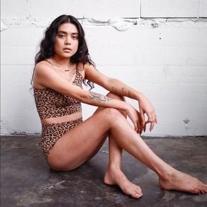 Shop ARQ Leopard Print Underwear Set